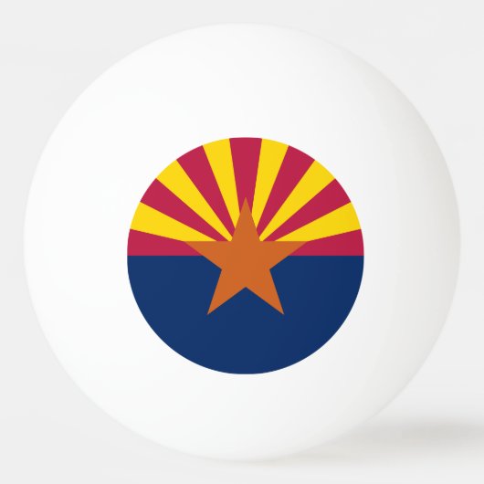 Staatsflagge von Arizona Tischtennisball (Rückseite)