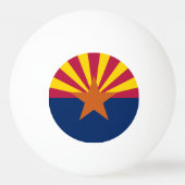 Staatsflagge von Arizona Tischtennisball (Vorderseite)