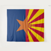 Staatsflagge von Arizona Wandteppich (Vorderseite (Horizontal))
