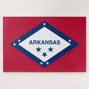Staatsflagge von Arkansas Puzzle