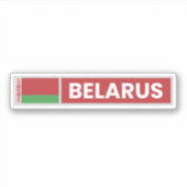 Staatsflagge von Belarus Aufkleber (Vorderseite)