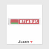 Staatsflagge von Belarus Aufkleber (Blatt)