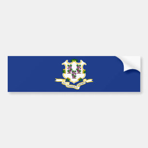 Staatsflagge von Connecticut Autoaufkleber