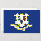 Staatsflagge von Connecticut Briefpapier (Vorne/Hinten)