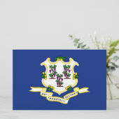 Staatsflagge von Connecticut Briefpapier (Stehend Vorderseite)