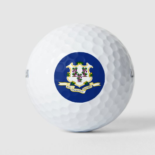 Staatsflagge von Connecticut Golfball (Vorderseite)