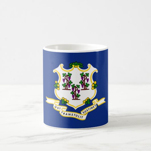 Staatsflagge von Connecticut Kaffeetasse (Mittel)