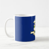 Staatsflagge von Connecticut Kaffeetasse (Links)