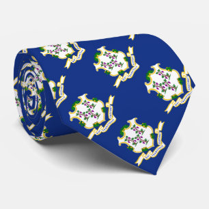 Staatsflagge von Connecticut Krawatte