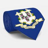 Staatsflagge von Connecticut Krawatte (Gerollt)
