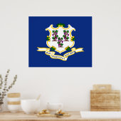 Staatsflagge von Connecticut Poster (Küche)