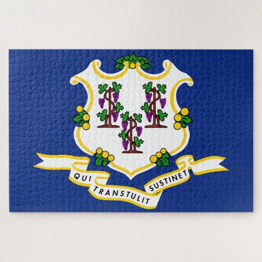 Staatsflagge von Connecticut Puzzle (Horizontal)