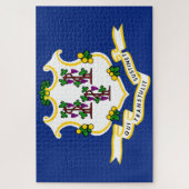 Staatsflagge von Connecticut Puzzle (Vertikal)
