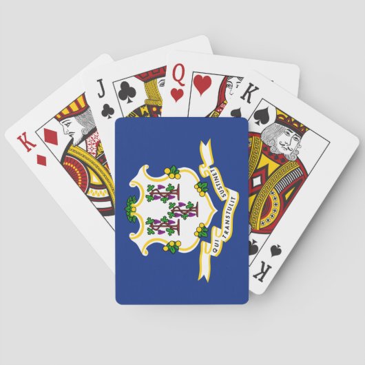 Staatsflagge von Connecticut Spielkarten (Rückseite)