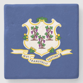 Staatsflagge von Connecticut Steinuntersetzer