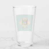 Staatsflagge von Delaware (DE, USA) Glas (Rückseite)