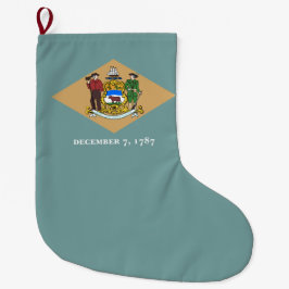 Staatsflagge von Delaware (DE, USA) Großer Weihnachtsstrumpf