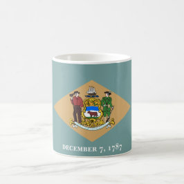 Staatsflagge von Delaware (DE, USA) Kaffeetasse