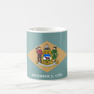 Staatsflagge von Delaware (DE, USA) Kaffeetasse