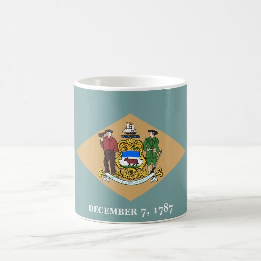 Staatsflagge von Delaware (DE, USA) Kaffeetasse (Mittel)