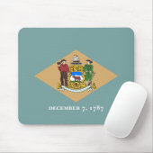 Staatsflagge von Delaware (DE, USA) Mousepad (Mit Mouse)
