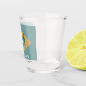 Staatsflagge von Delaware (DE, USA) Schnapsglas (Rechts)