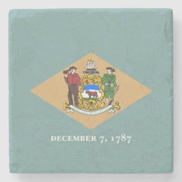 Staatsflagge von Delaware (DE, USA) Steinuntersetzer
