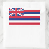 Staatsflagge von Hawaii Rechteckiger Aufkleber (Tasche)