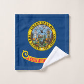 Staatsflagge von Idaho Badhandtuch Set (Waschlappen)