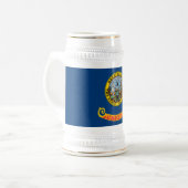 Staatsflagge von Idaho Bierglas (Vorderseite Links)