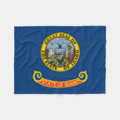Staatsflagge von Idaho Fleecedecke (Vorderseite (Horizontal))