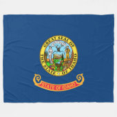 Staatsflagge von Idaho Fleecedecke (Vorderseite (Horizontal))