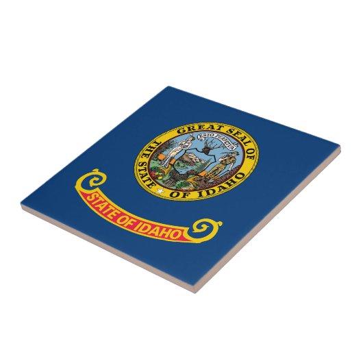 Staatsflagge von Idaho Fliese (Seite)