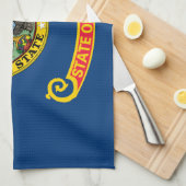 Staatsflagge von Idaho Geschirrtuch (Viertel Falte)