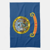 Staatsflagge von Idaho Geschirrtuch (Vertikal)