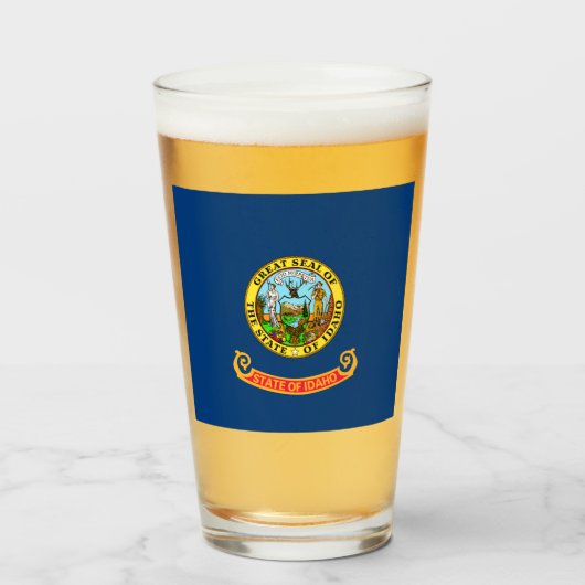 Staatsflagge von Idaho Glas (Vorne (Gefüllt))