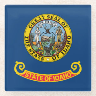Staatsflagge von Idaho Glasuntersetzer