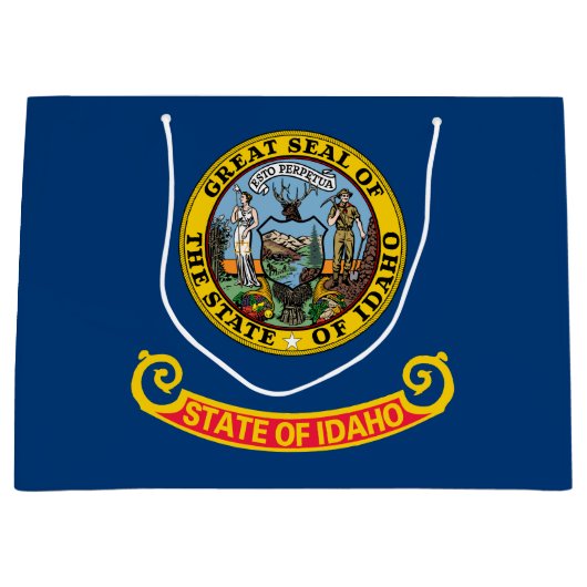 Staatsflagge von Idaho Große Geschenktüte (Vorderseite)