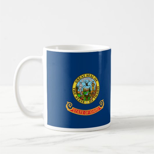 Staatsflagge von Idaho Kaffeetasse (Links)