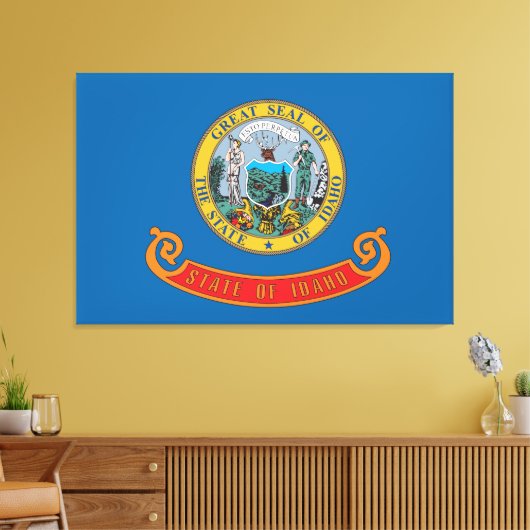 Staatsflagge von Idaho Leinwanddruck (Insitu (Wohnzimmer))