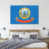 Staatsflagge von Idaho Leinwanddruck (Insitu (Schlafzimmer))