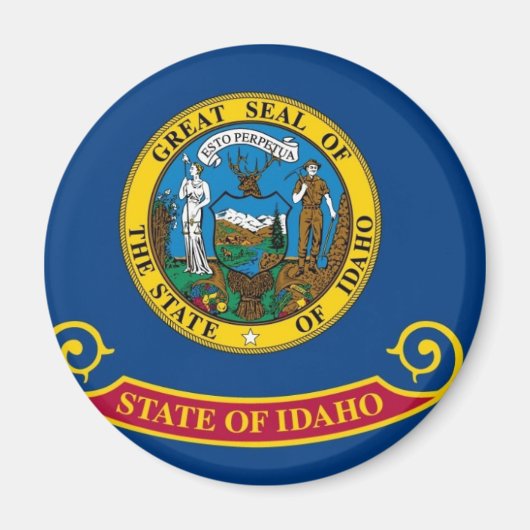 Staatsflagge von Idaho Magnet (Vorne)