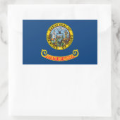 Staatsflagge von Idaho Rechteckiger Aufkleber (Tasche)