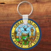 Staatsflagge von Idaho Schlüsselanhänger (Vorderseite)
