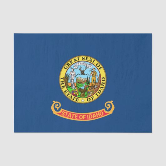 Staatsflagge von Idaho Seidenpapier (Vorderseite)