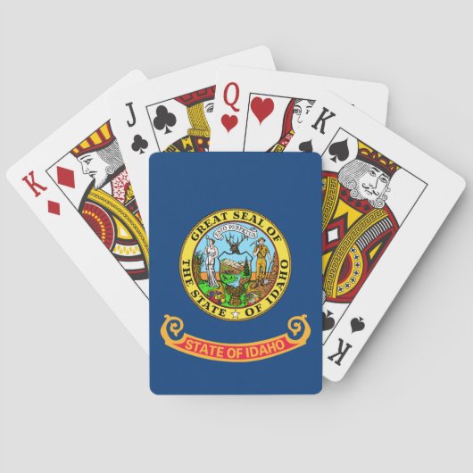 Staatsflagge von Idaho Spielkarten (Rückseite)