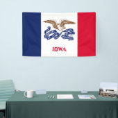 Staatsflagge von Iowa Banner (Messeveranstaltung)