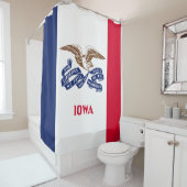 Staatsflagge von Iowa Duschvorhang (Beispiel)