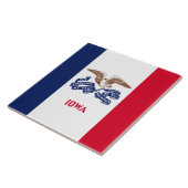 Staatsflagge von Iowa Fliese (Seite)