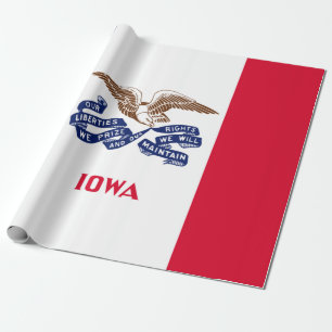 Staatsflagge von Iowa Geschenkpapier